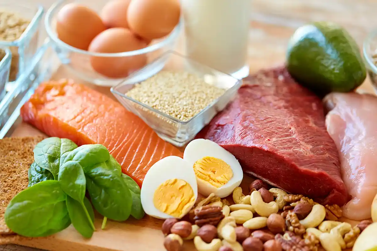 diyet listesinde protein ve lif kaynağı